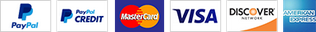 PayPal supports all major credit card providers.
